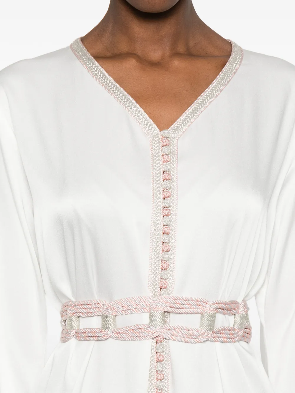 Floral Embroidered Maxi Kaftan