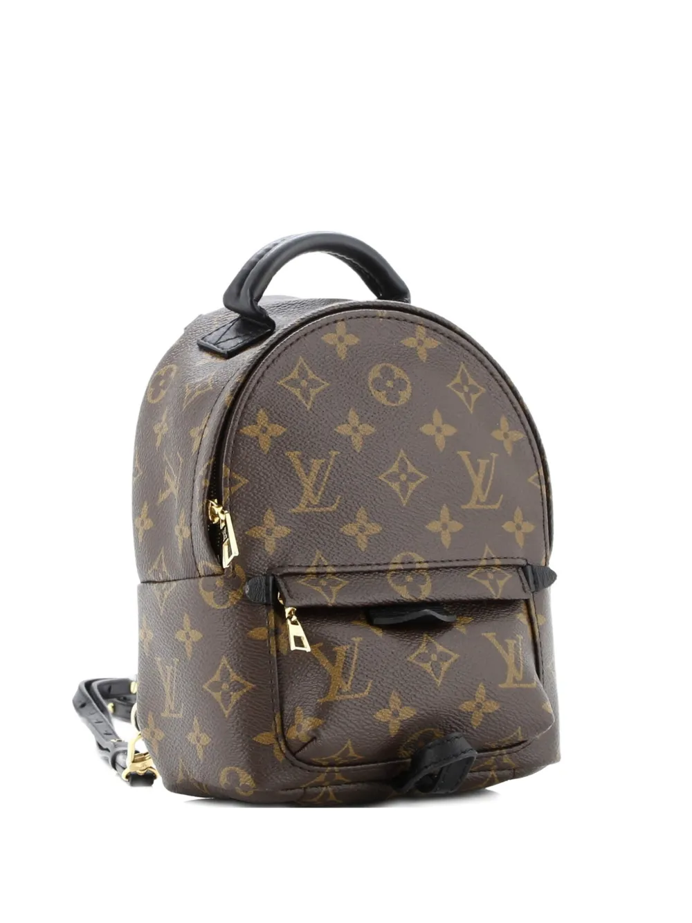 Pre-owned Louis Vuitton Palm Springs Monogram Canvas Mini Backpack In Brown