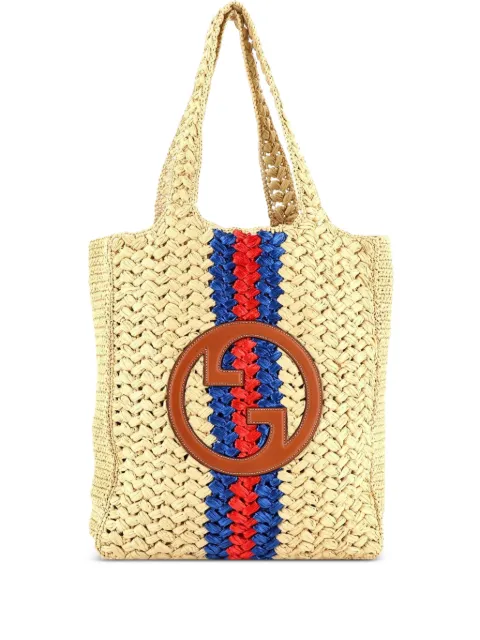 Gucci Pre-Owned Blondie NM Open Raffia Small tote bag