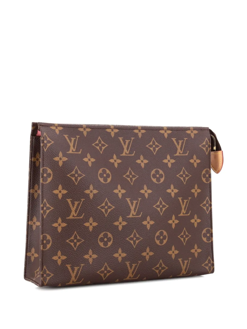 Pre-owned Louis Vuitton Toiletry Pouch Monogram Canvas 26 Clutch Bag In Brown