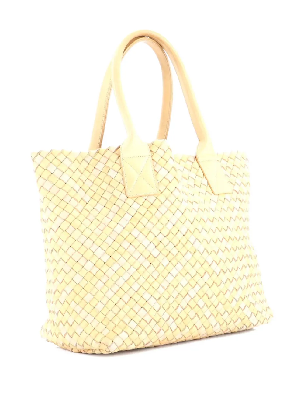 Pre-owned Bottega Veneta Cabat Intrecciato Nappa Small Tote Bag In Multi