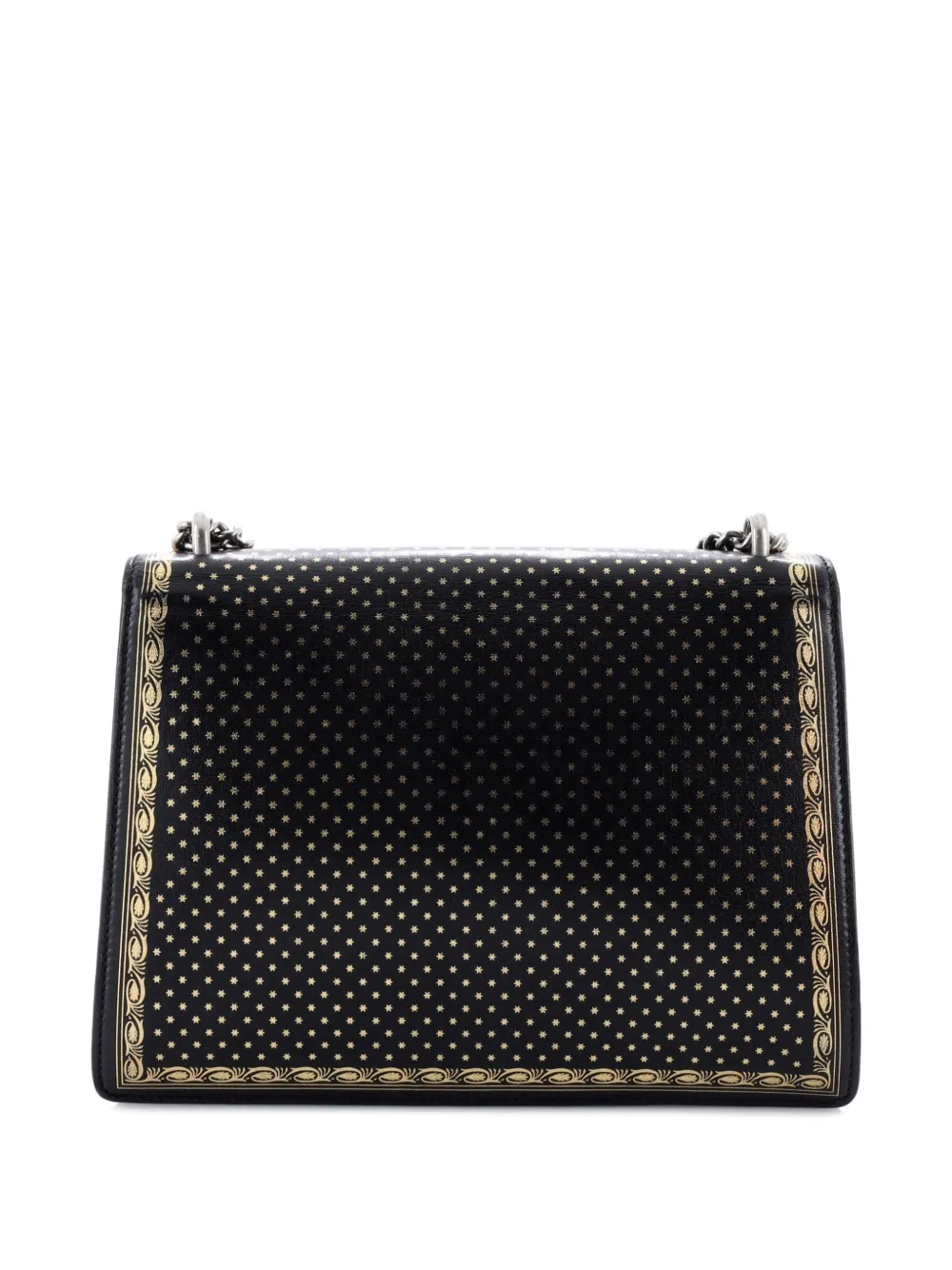 GUCCI Pre-owned Dionysus Bag Limited Edition Printed Leather Medium Shoulder Bag In Black