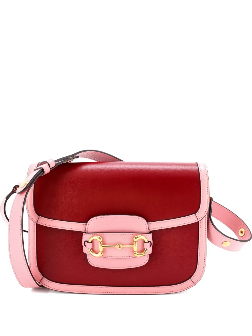 Gucci Pre-Owned Horsebit 1955 Leather Small shoulder bag - Rosa