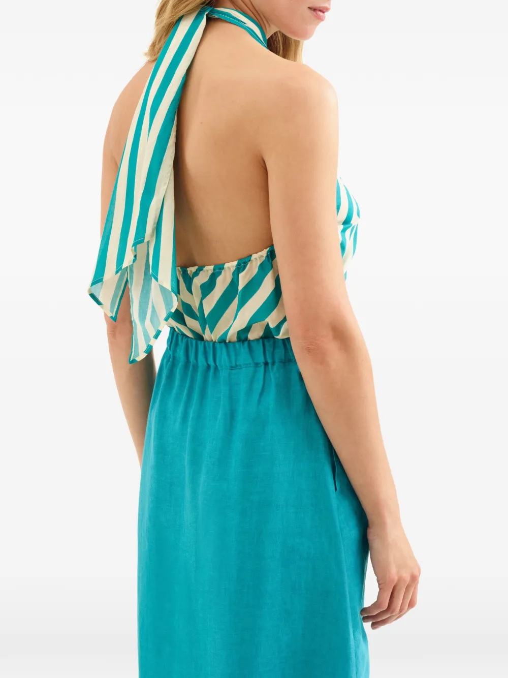 Eres Striped-pattern Halterneck Top In Multi