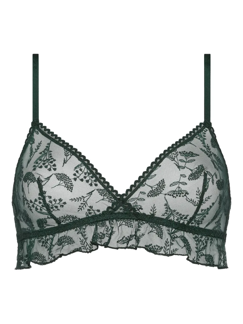 Eres Clochette Wireless Triangle Bra In Brown