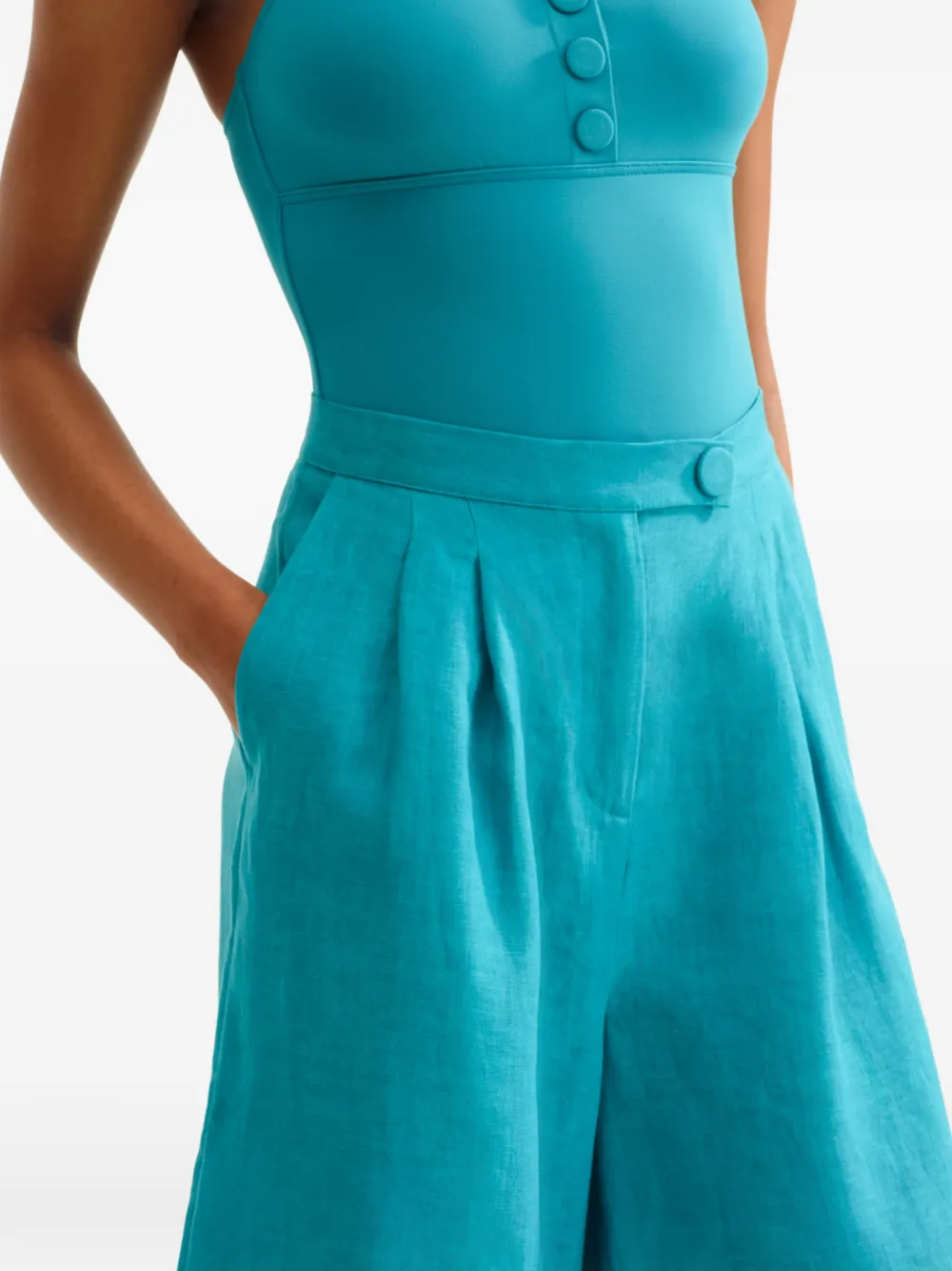 ERES Geplooide bermuda shorts Blauw