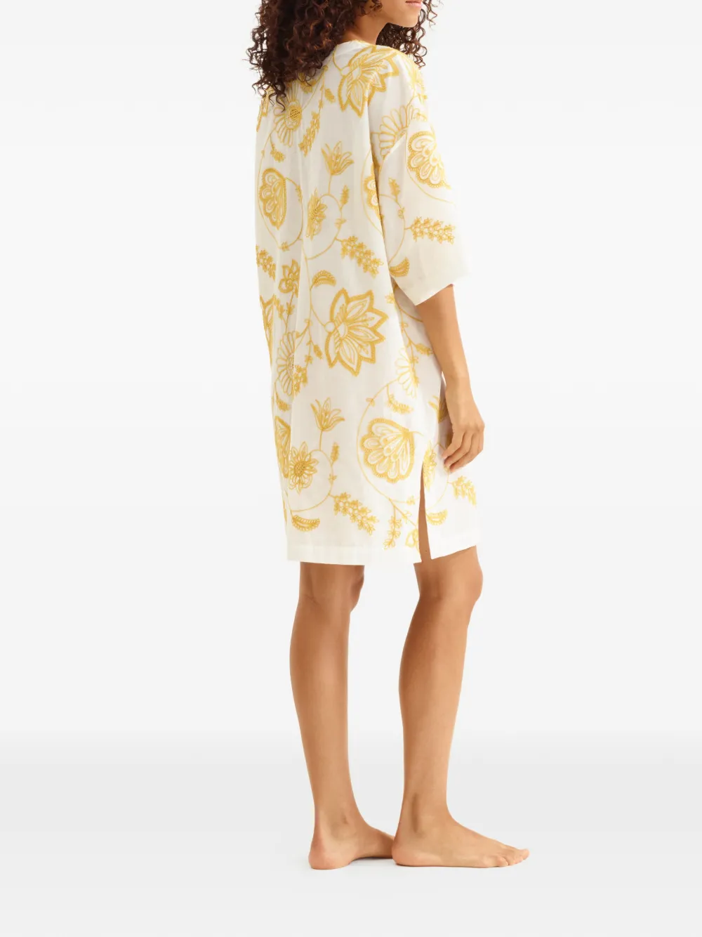  Eres Levia V-neck Mini Dress - Neutrals 