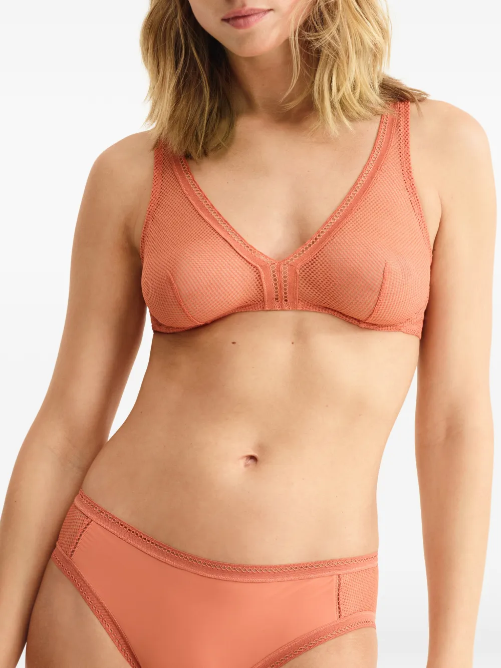 ERES Triangel bh met mesh Roze