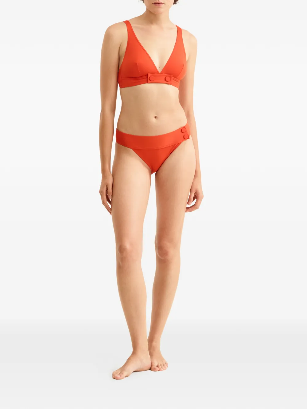 ERES Bikinislip met knoopdetail Rood