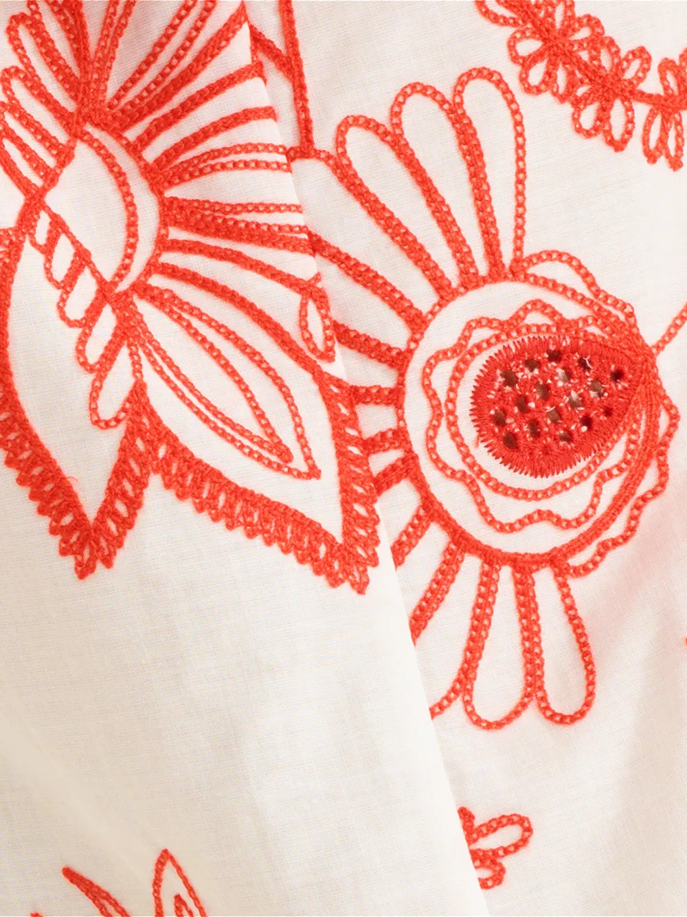 ERES Jurk met bloemenprint Wit