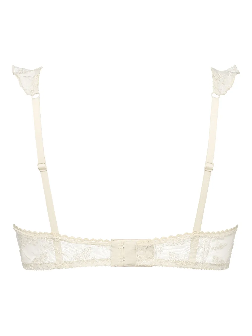  Eres Printanière Underwire Ruffled Bra - White 