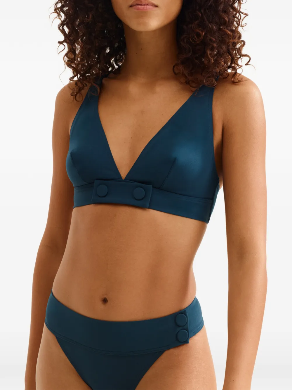  Eres V-neck Bikini Top - Blue 
