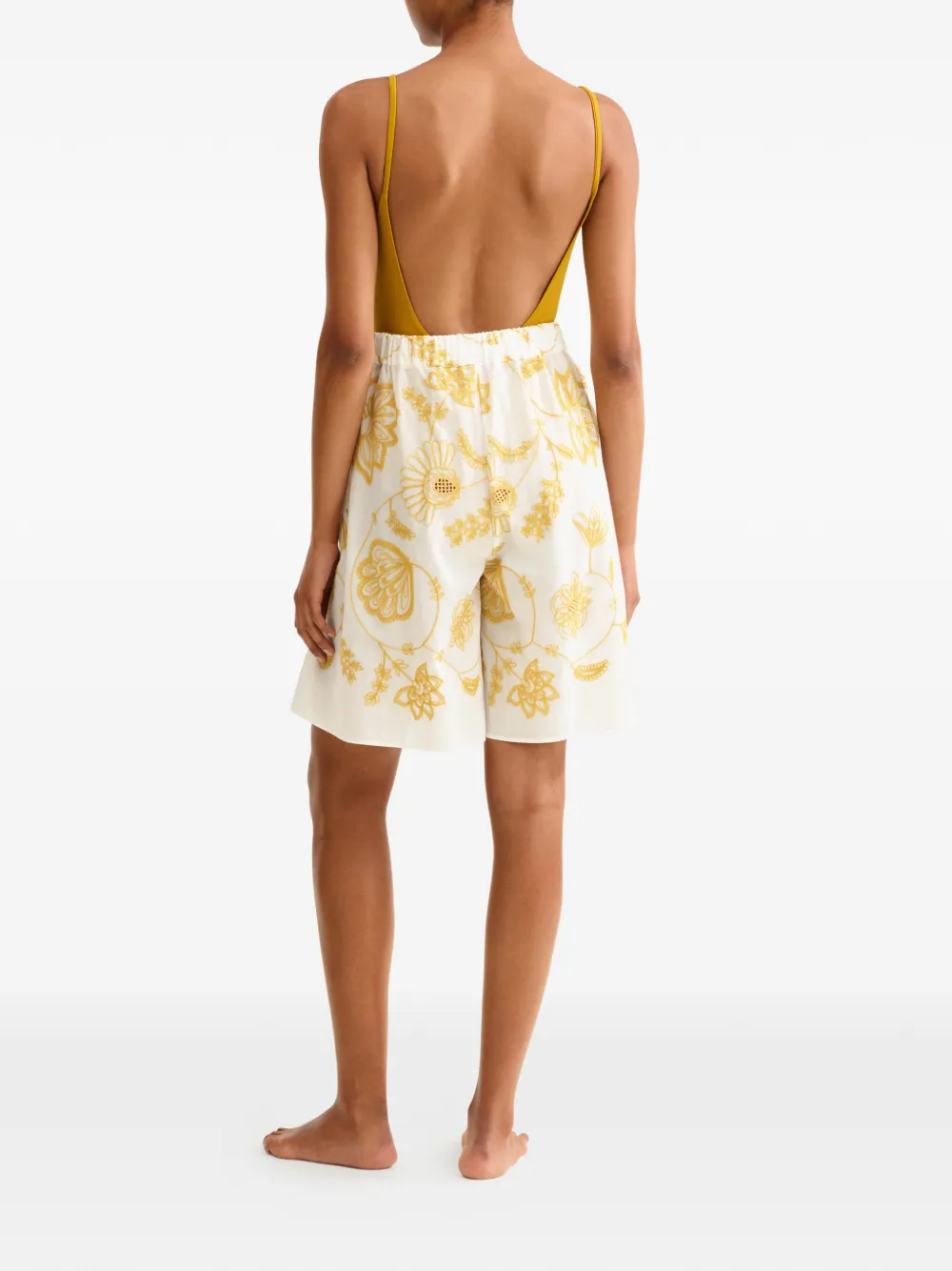 ERES Shorts met bloemenprint Wit