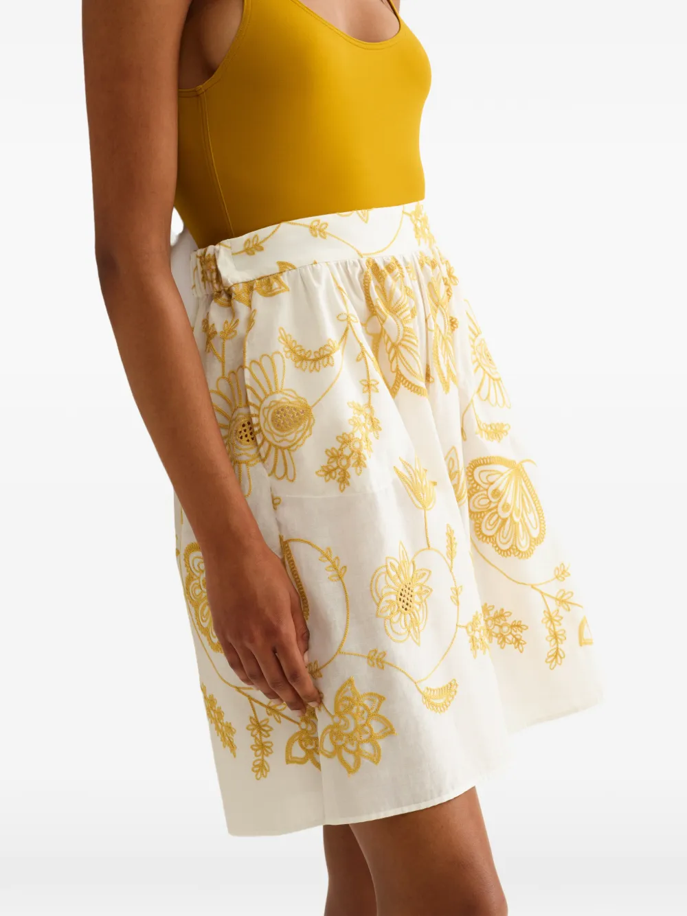ERES Shorts met bloemenprint Wit