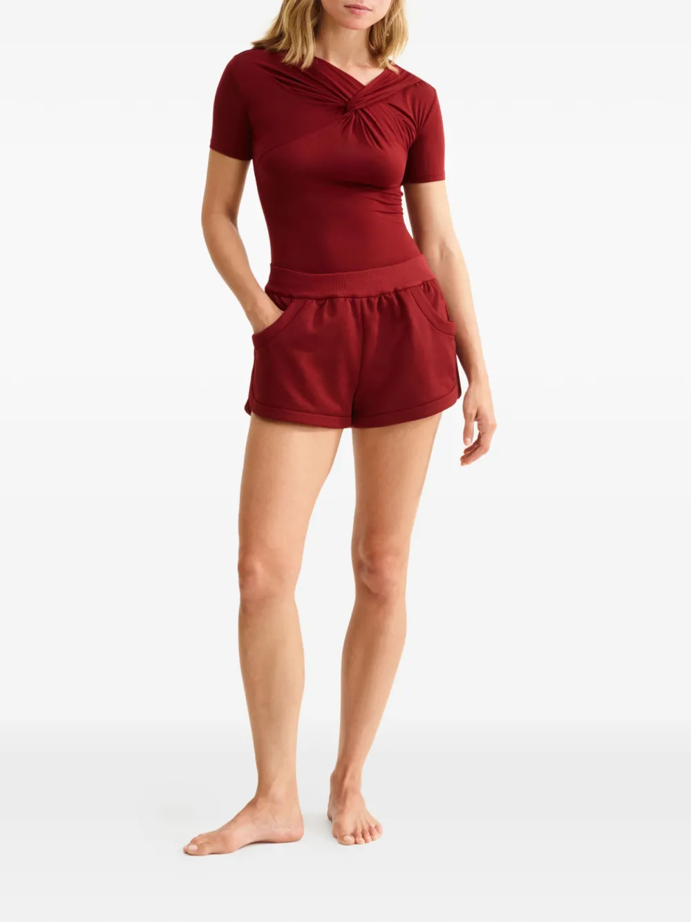 ERES Sue shorts met zak - Rood