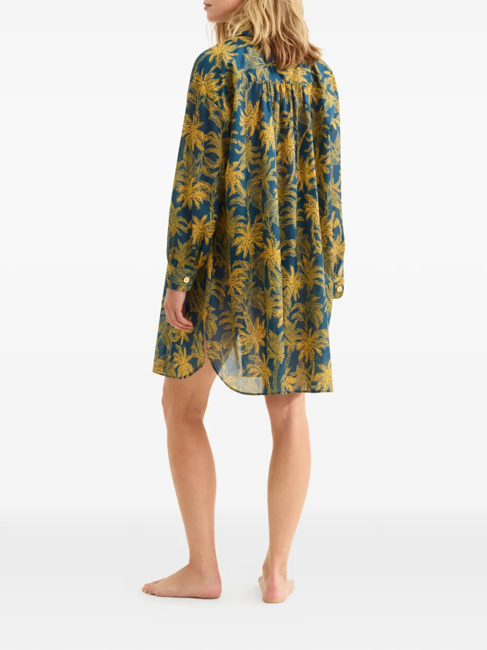 ERES Exotisme blouse met bloemenprint Blauw