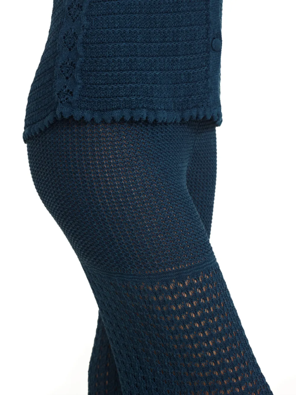 ERES Emblème gehaakte broek Blauw