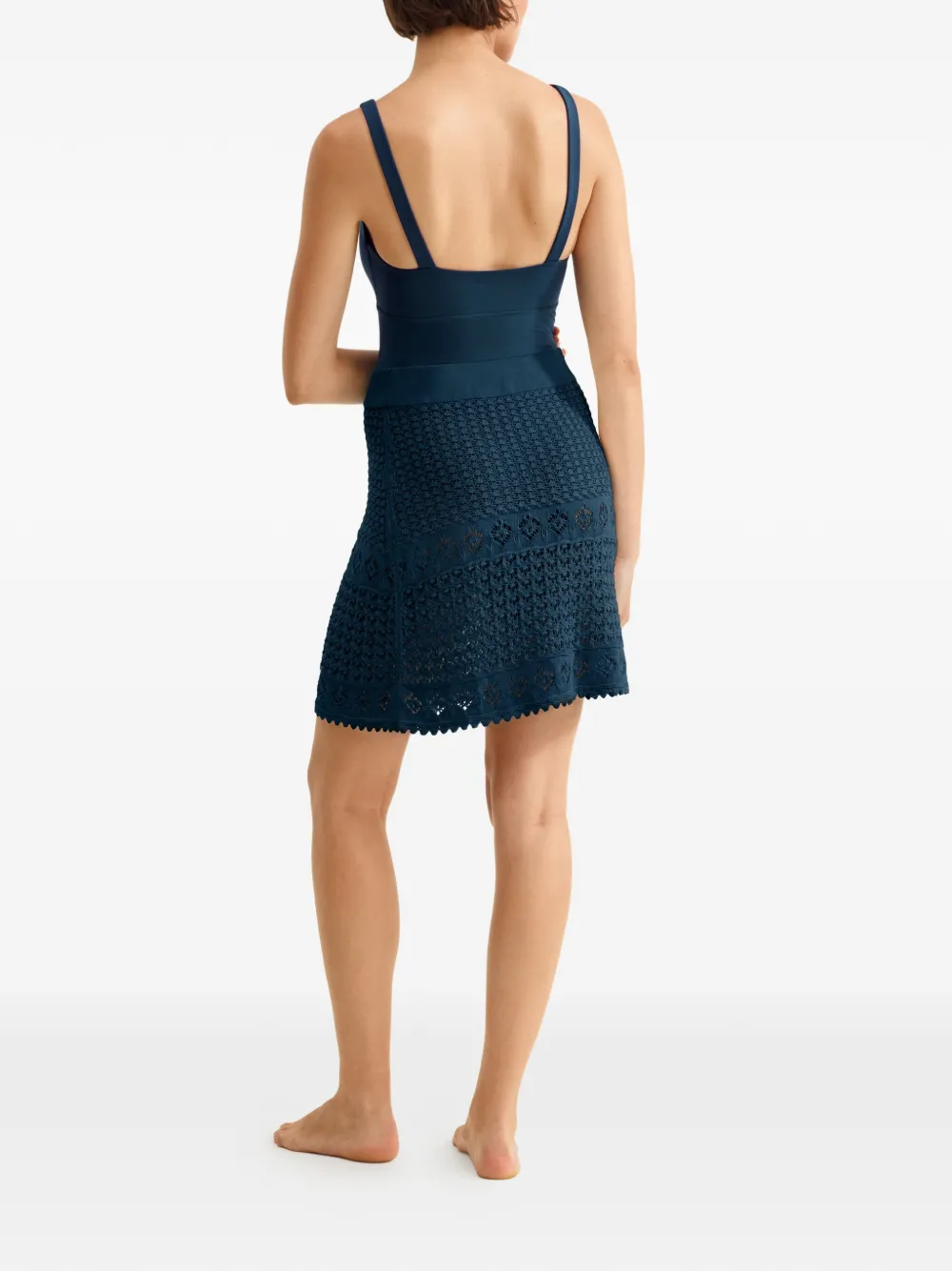  Eres Angela Crochet Mini Skirt - Blue 