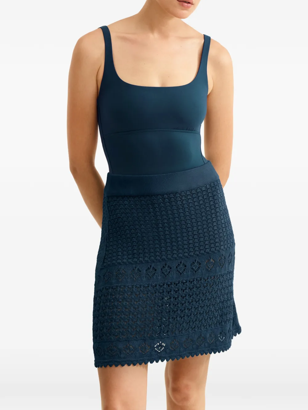 ERES Angela gehaakte mini-rok Blauw