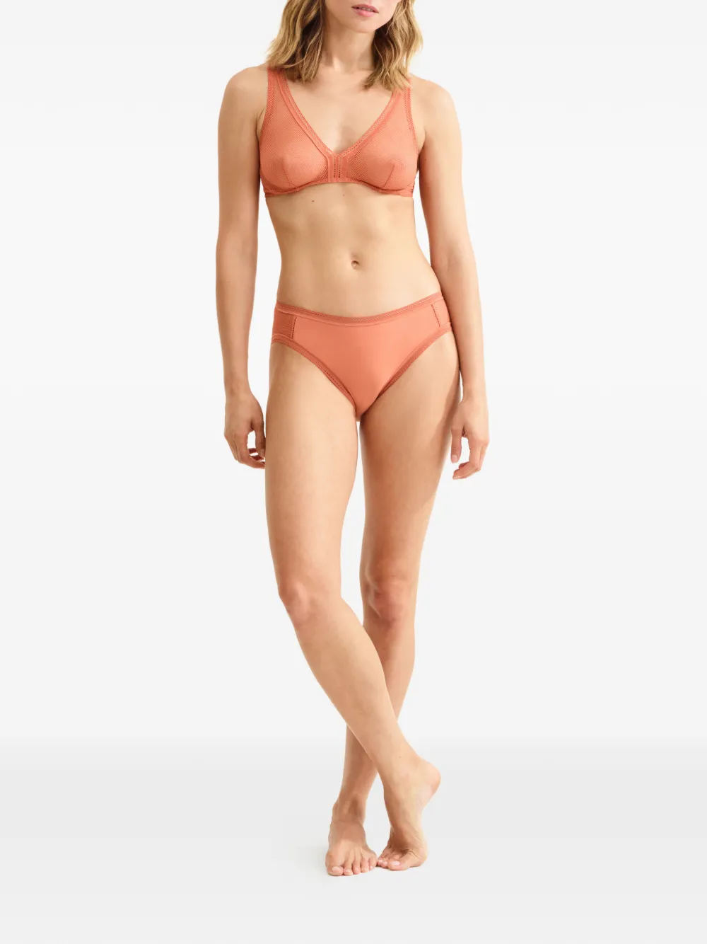ERES Poudre slip met afwerking - Oranje