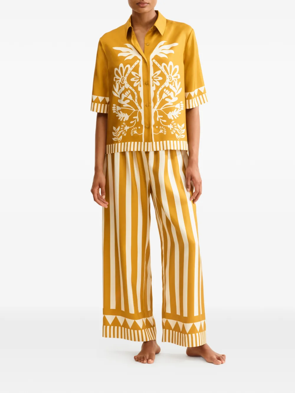  Eres Silk Shirt - Yellow 