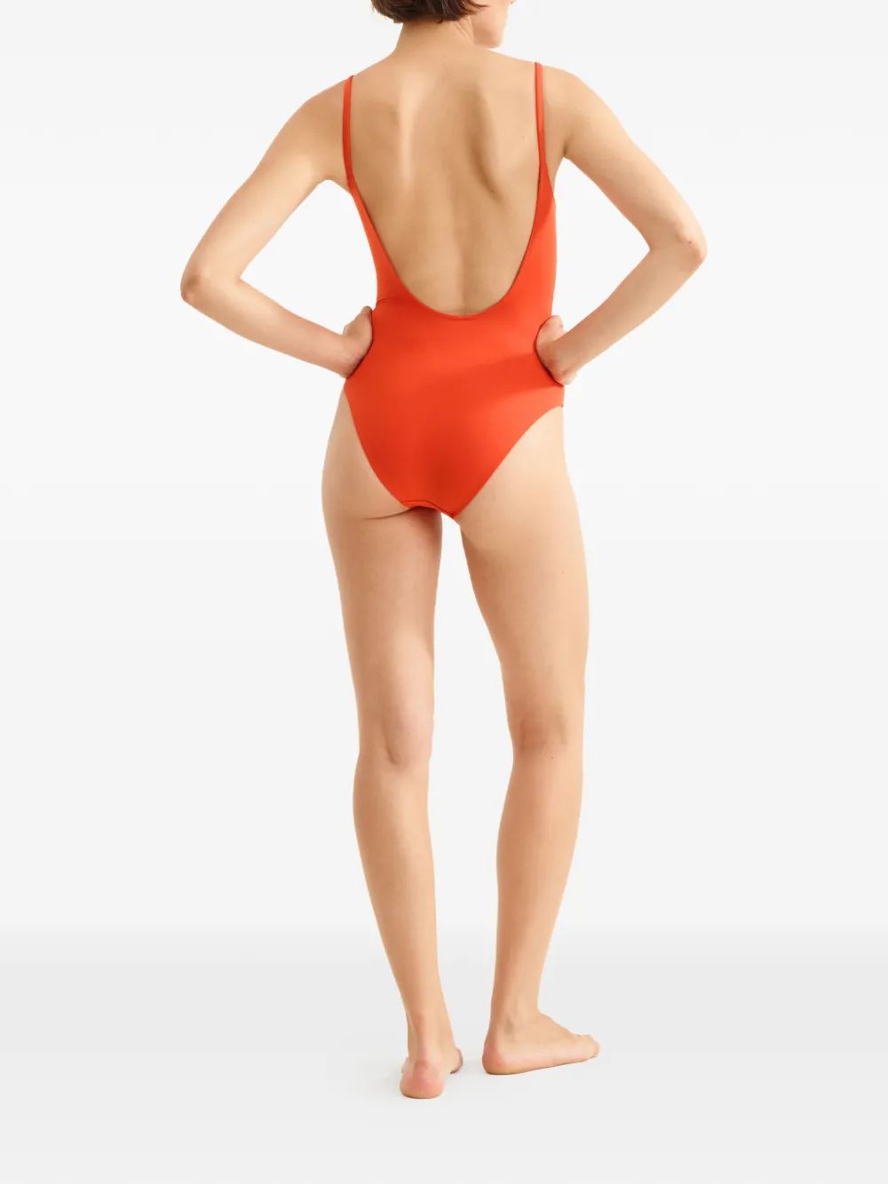 Button-Detail Swimsuit