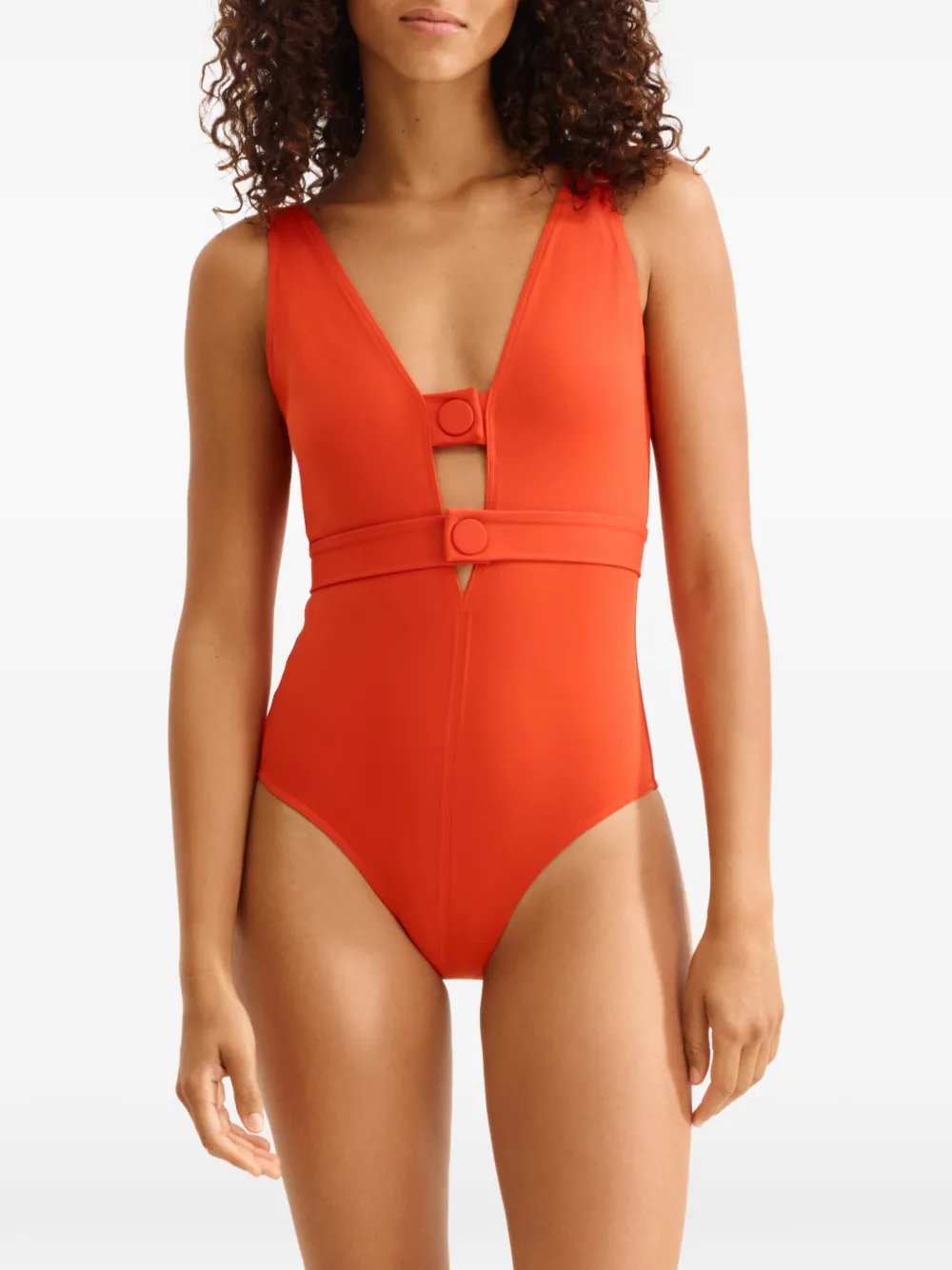 ERES Badpak met V-hals Rood