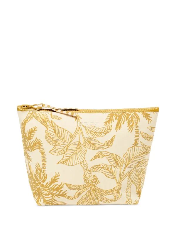 Eres Pocket Voyage Floral-print Make-up Bag in Yellow