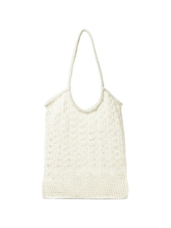 Eres Ocre Tote Bag in White