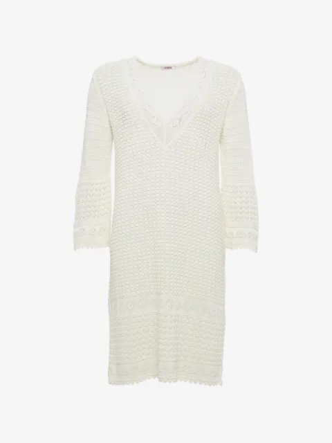 ERES Divina crochet V-neck mini dress
