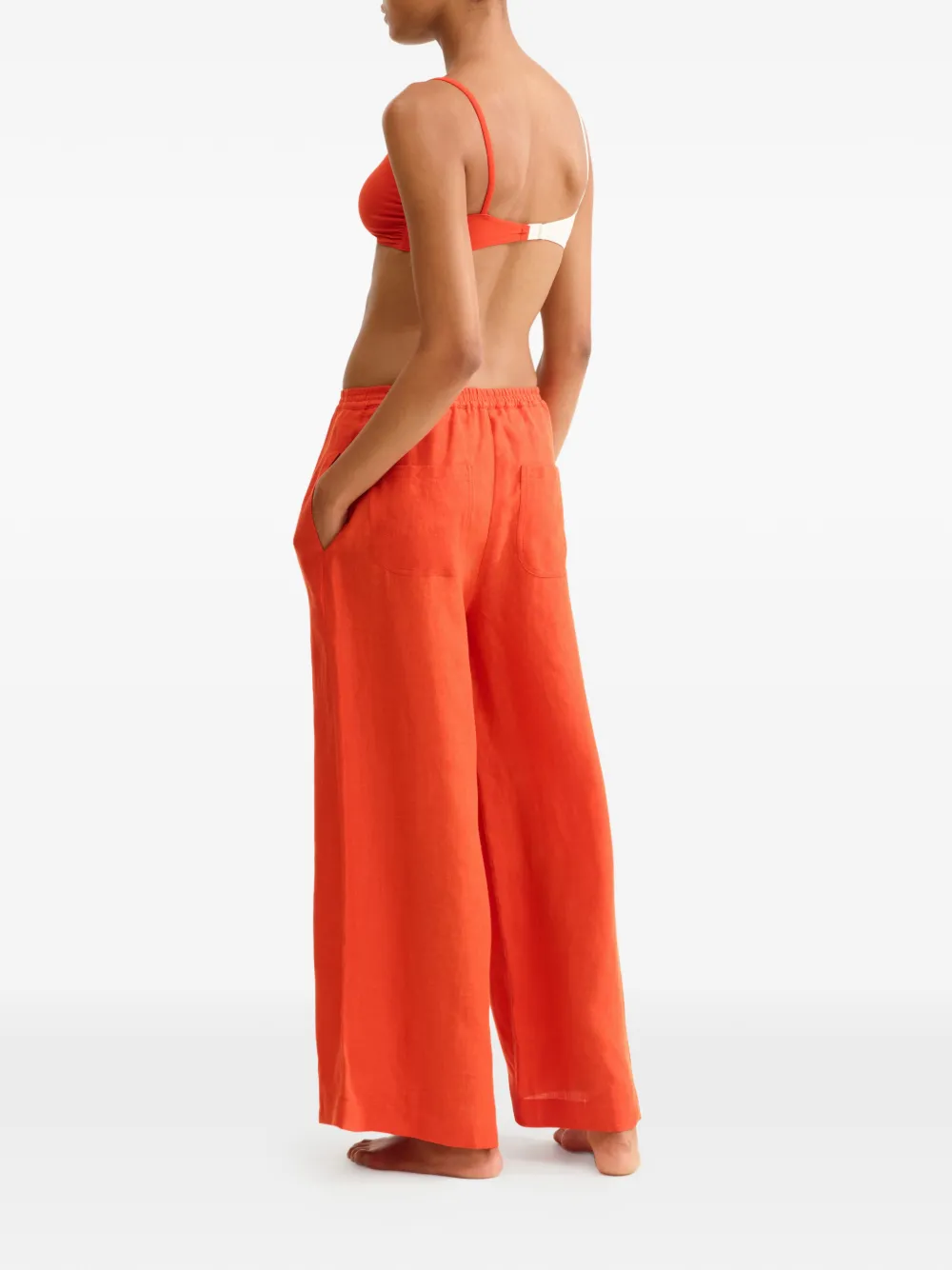 ERES Broek met elastische taille Rood