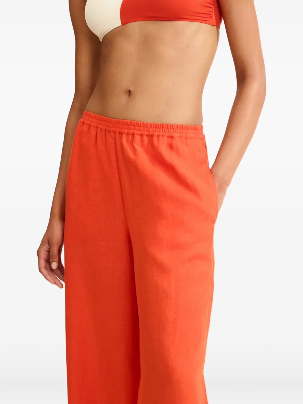 ERES Broek met elastische taille Rood