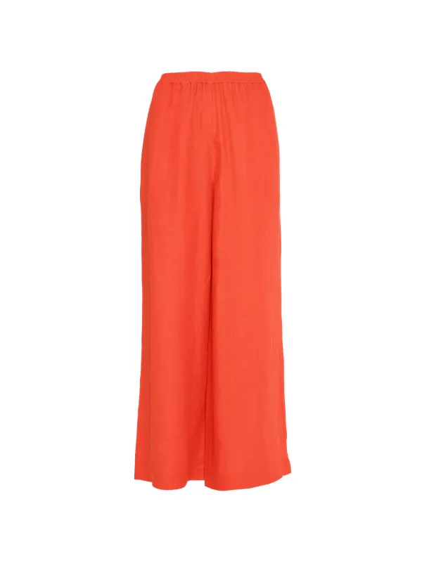 Eres Elasticated-waist Trousers in Red