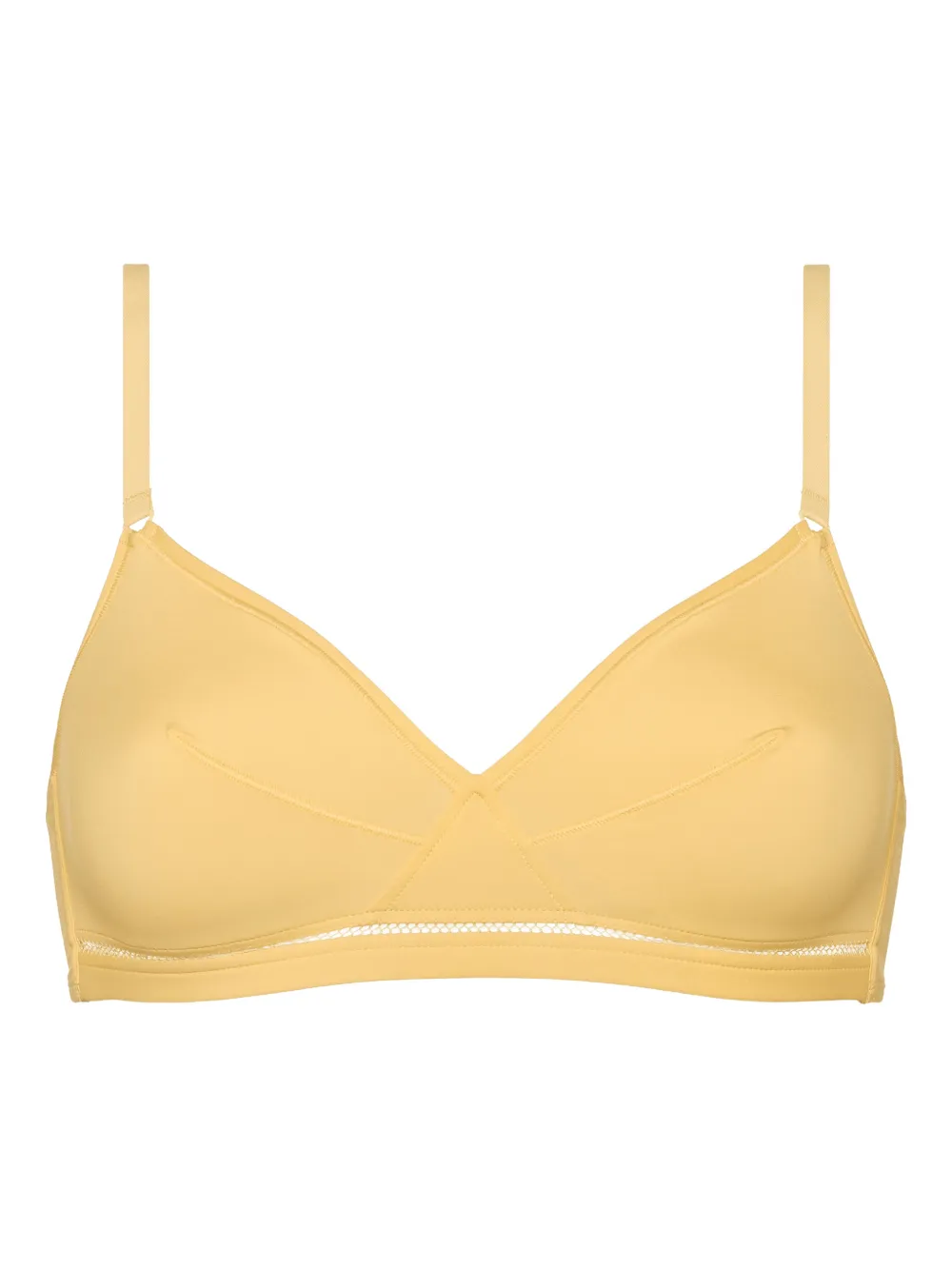 Eres Lydia Soyeuse Wireless Triangle Bra In Yellow