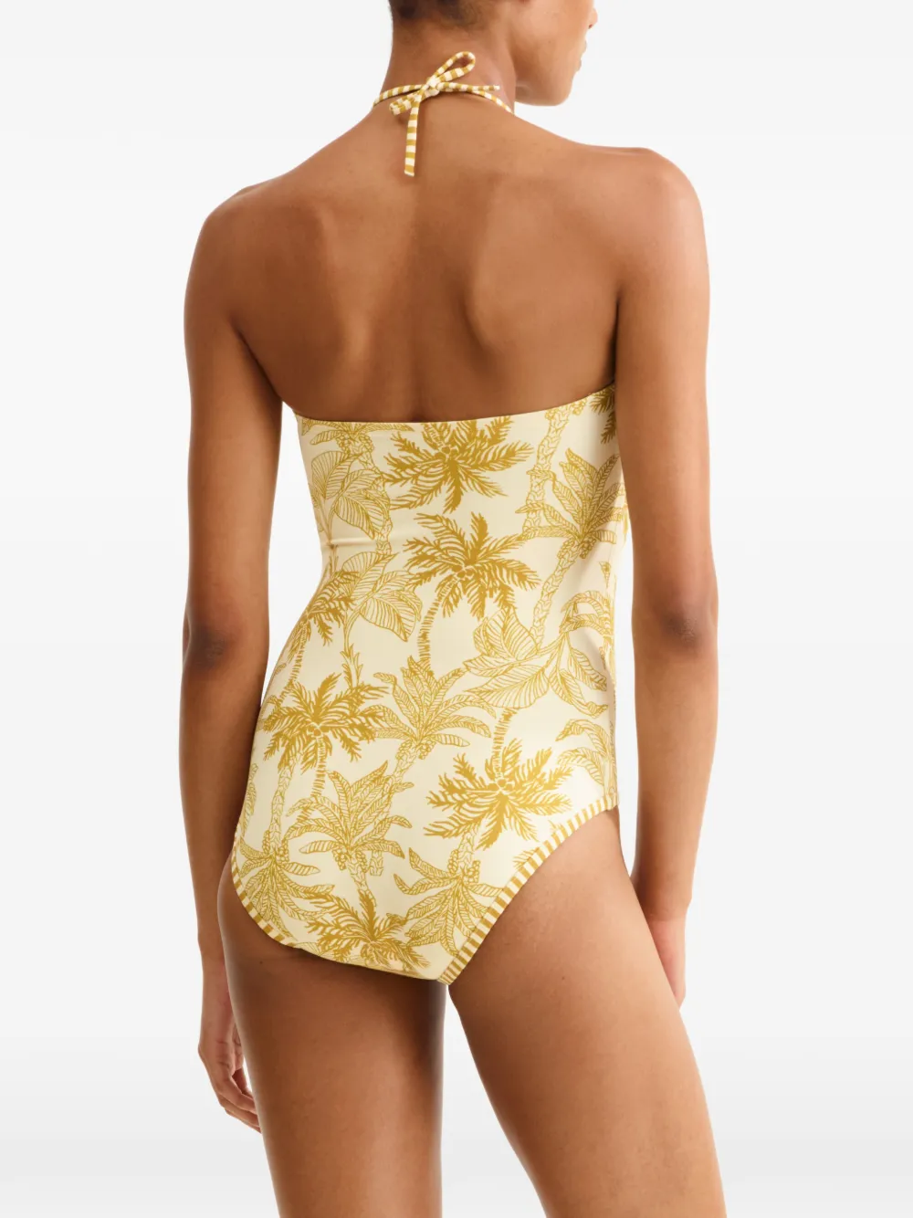 ERES Ailleurs bustier badpak met bloemenprint Wit