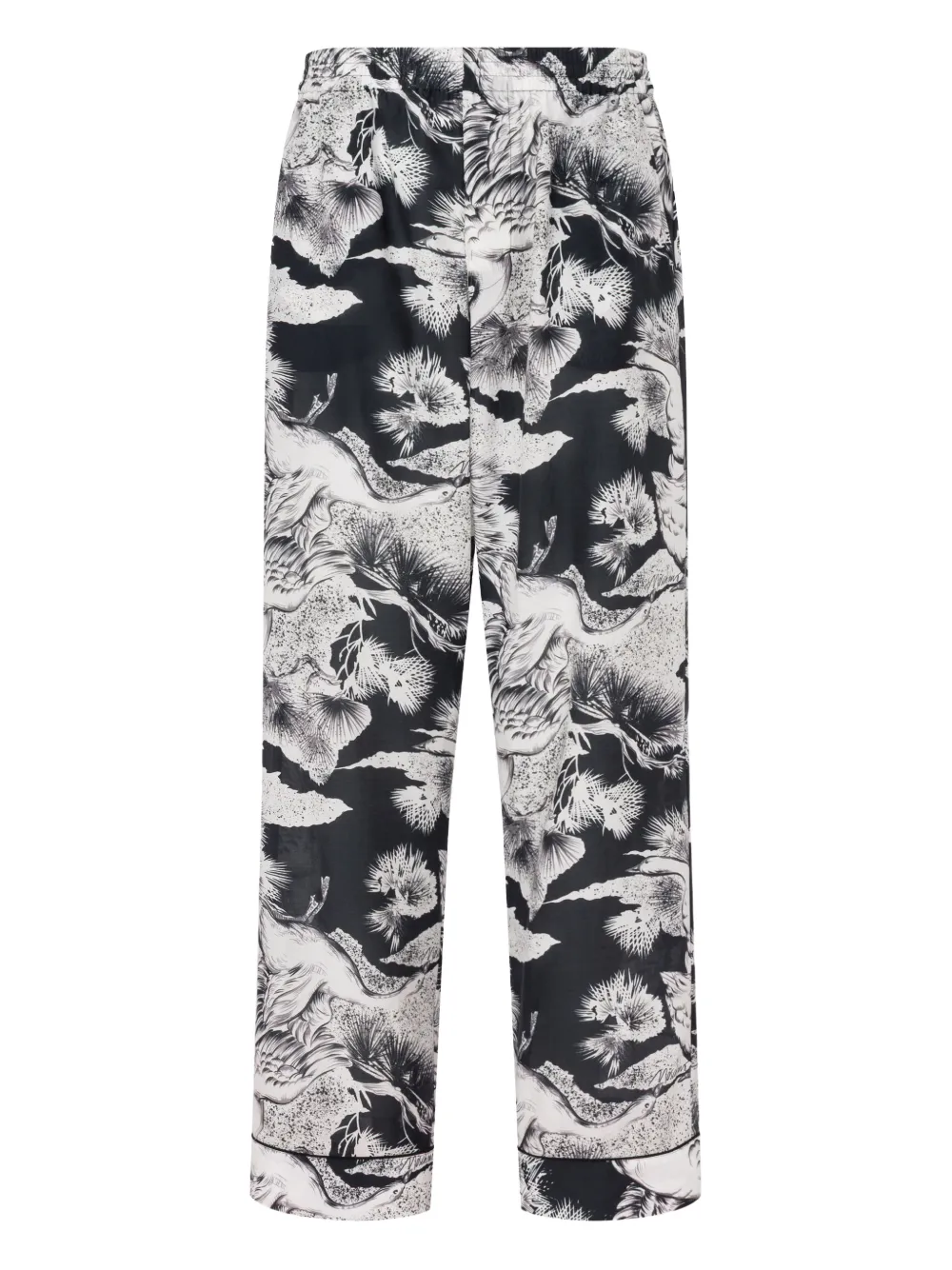Moschino floral-print trousers | Black | Image 1