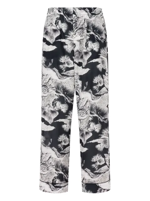 Moschino floral-print trousers
