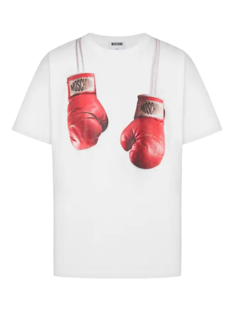 Moschino playera con guantes de boxeo estampados