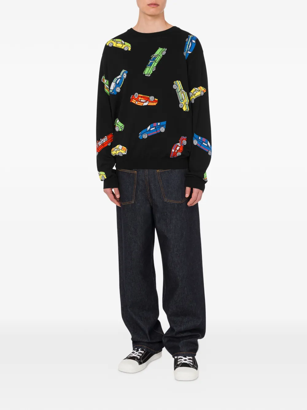 Moschino car-motif sweatshirt - Zwart