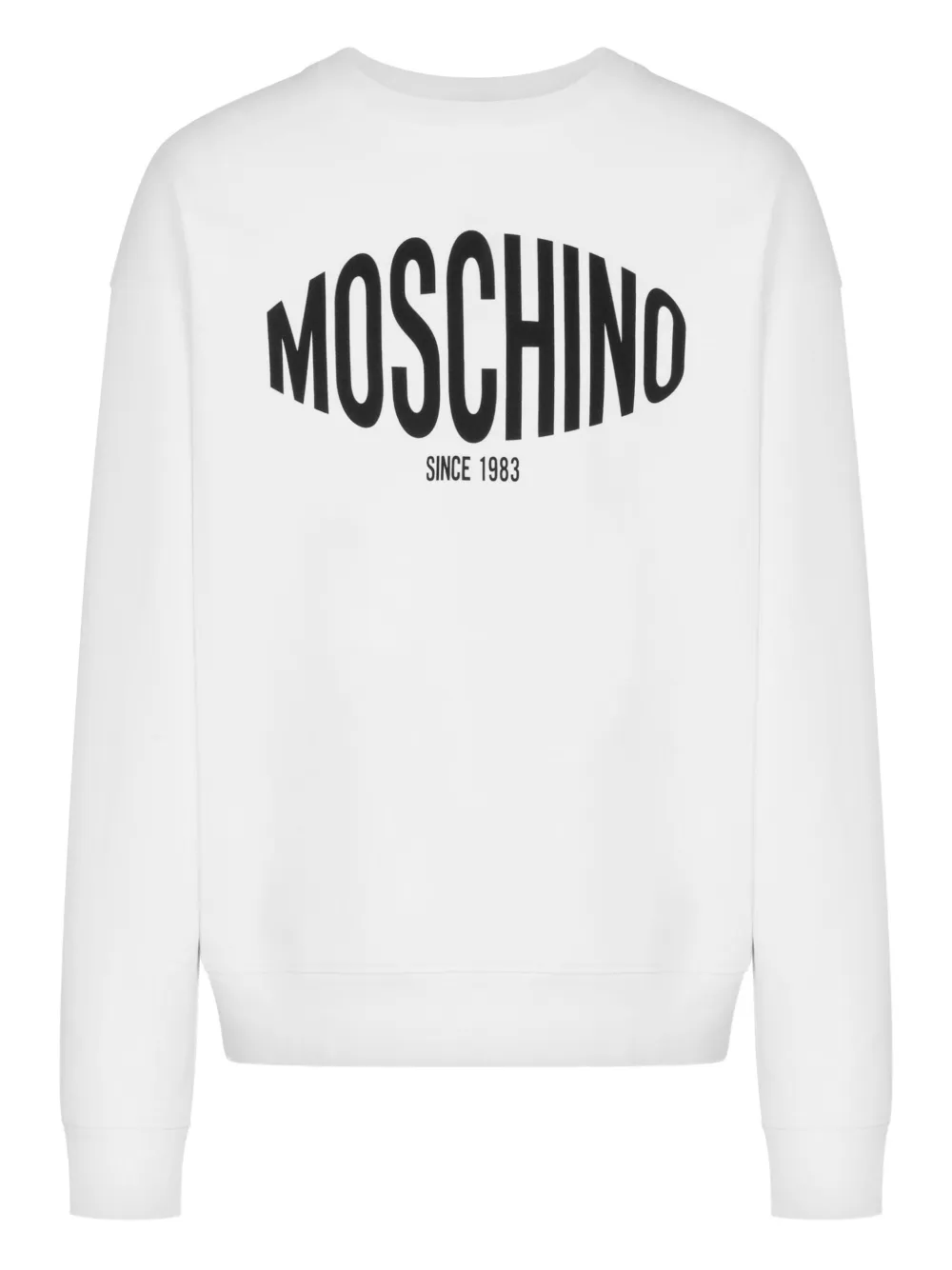 Moschino Felpa con stampa logo - Bianco
