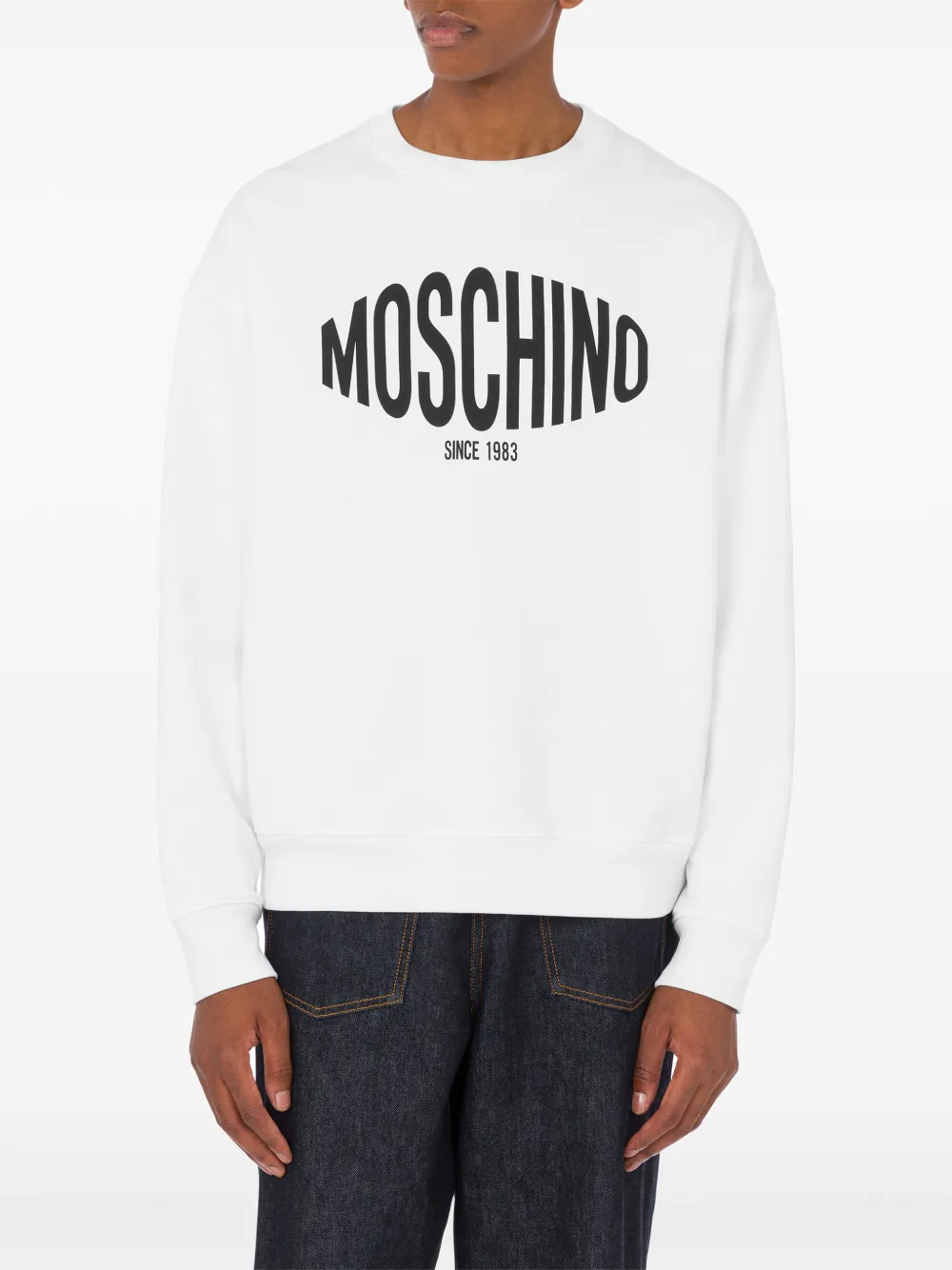 Moschino Sweater met logoprint Wit