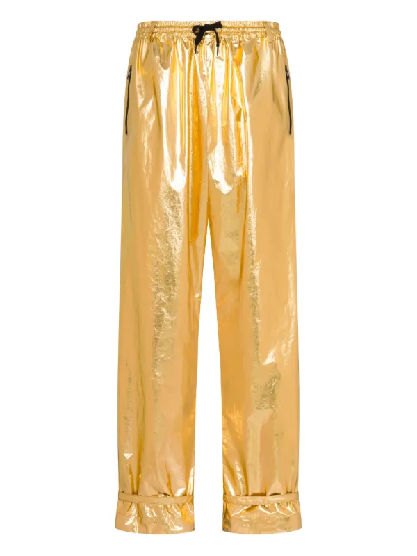 Moschino ジップディテール パンツ | ゴールドトーン | FARFETCH JP