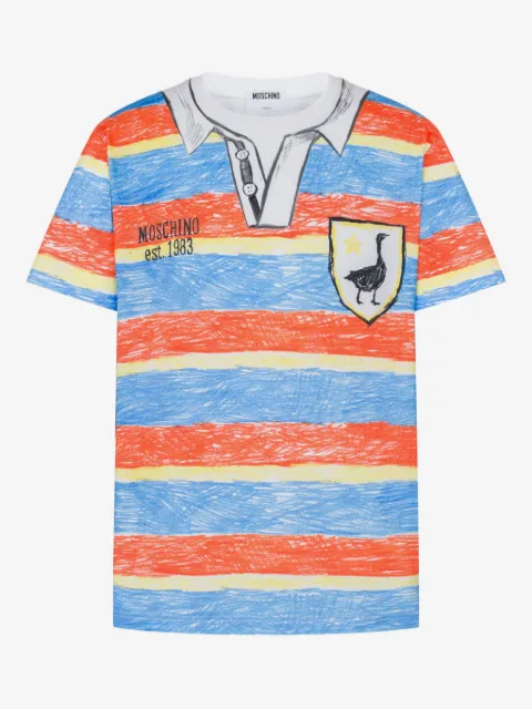 Moschino printed organic cotton jersey T-shirt