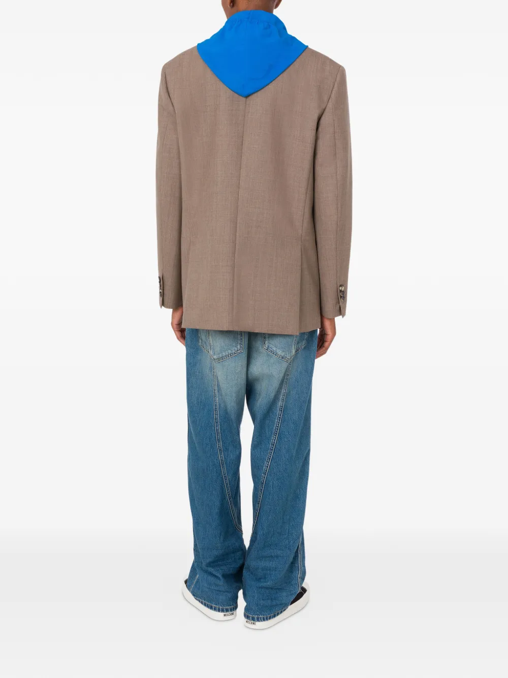 Moschino Gelaagde blazer met klepzak Bruin
