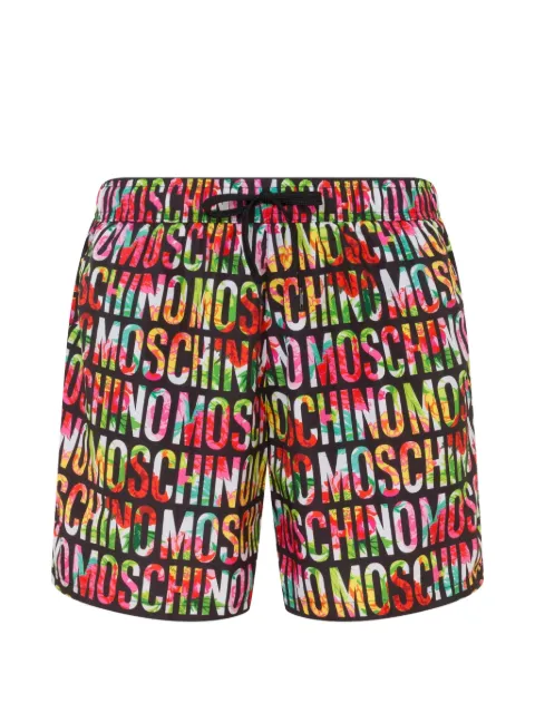 Moschino printed nylon swim trunks