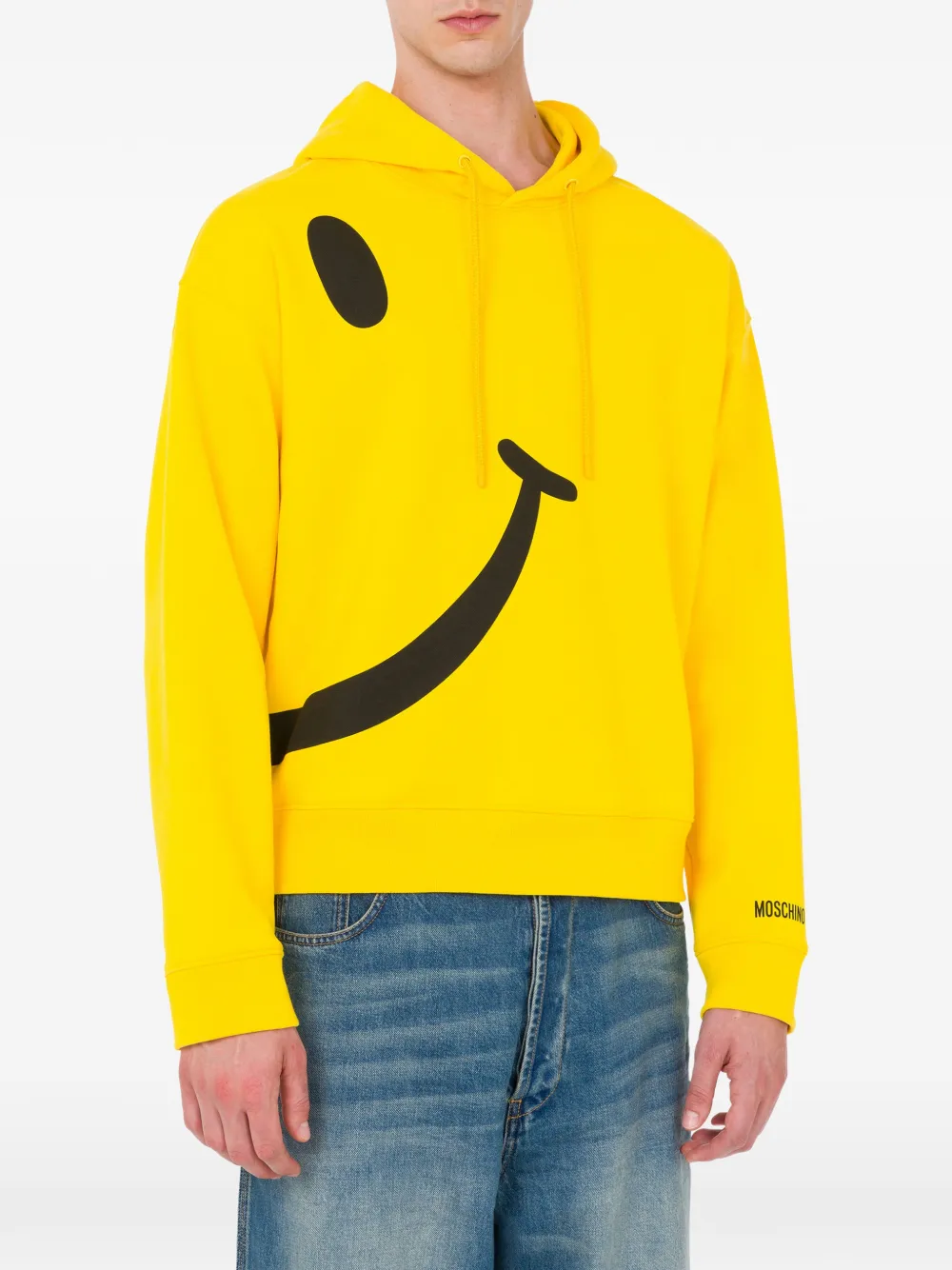 Moschino Hoodie met print Geel