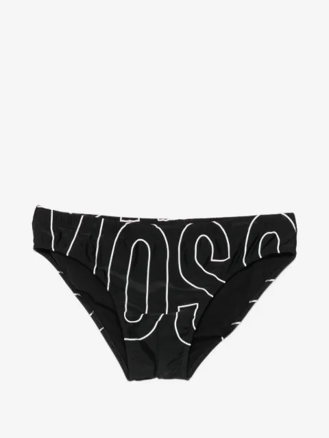 Moschino traje de baño con logo estampado