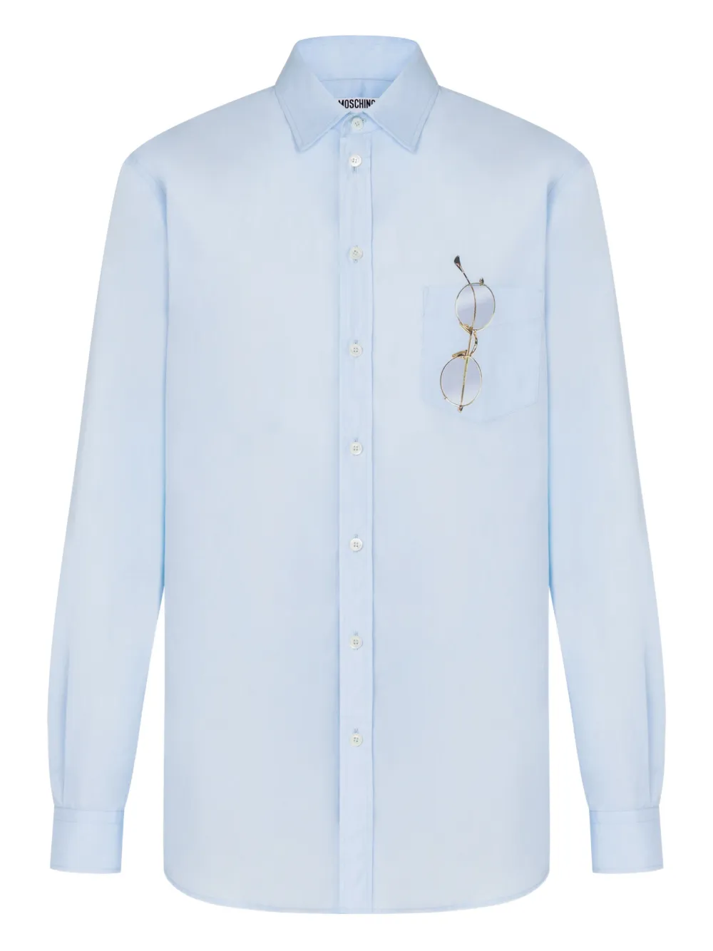Moschino Camisa com estampa de óculos | Azul | Image 1