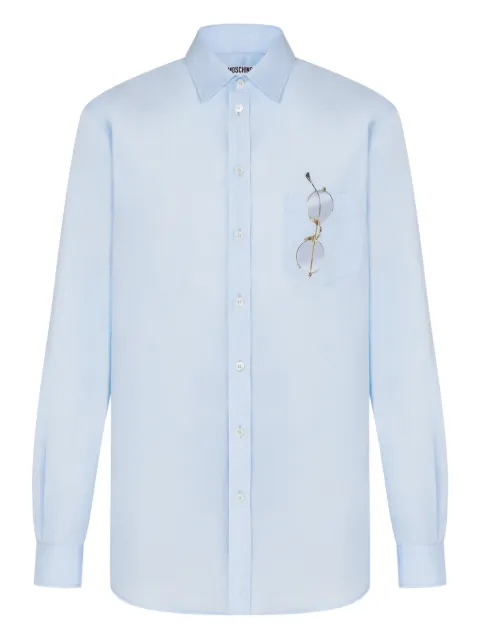 Moschino Camisa com estampa de óculos