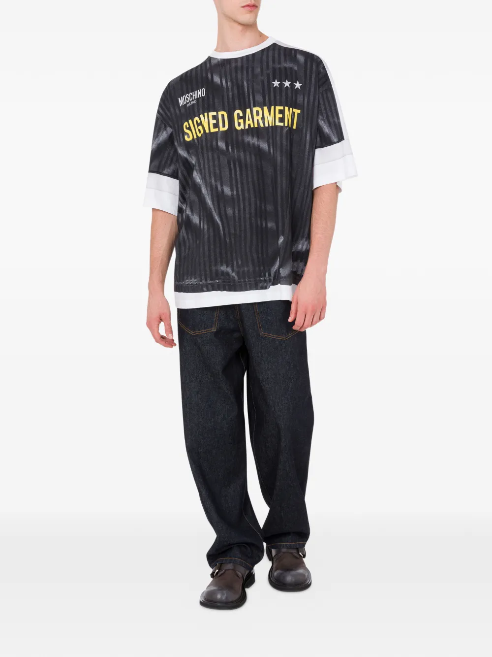 Moschino playera con rayas estampadas | Playeras | Image 2